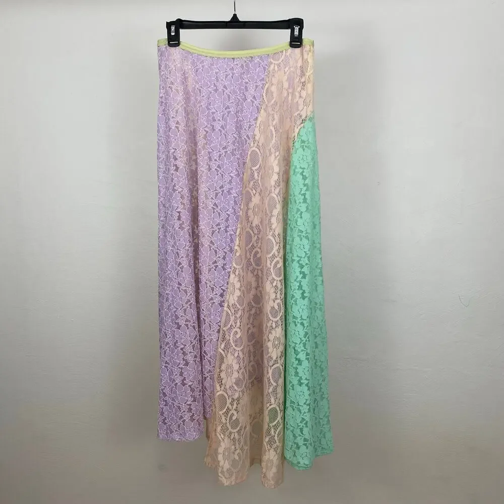 Intimately Free People Color Me Maxi Skirt - Sorbet Combo - Small